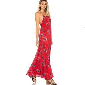 lntimately Free People Garden Party Red Comb Size Small Maxi Dress